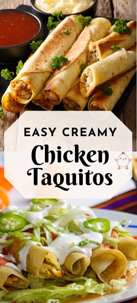 Baked Fried Chicken Taquitos