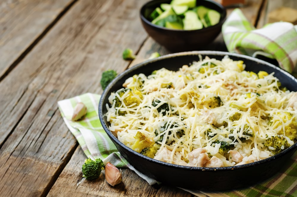 Low Carb Chicken Broccoli Alfredo Bake