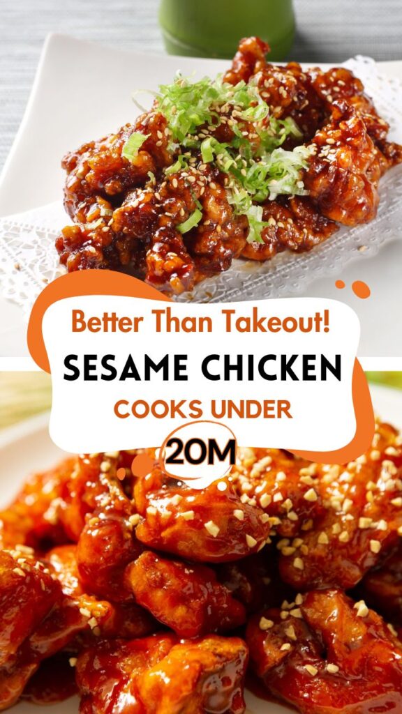 easy sesame chicken with delicious sauce