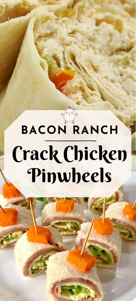 Bacon Ranch Chicken Pinwheels