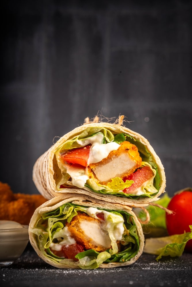 Easy Chicken Bacon Wraps with Ranch