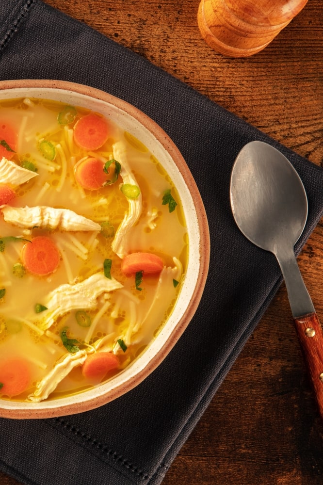 Easy crack chicken noodle soup