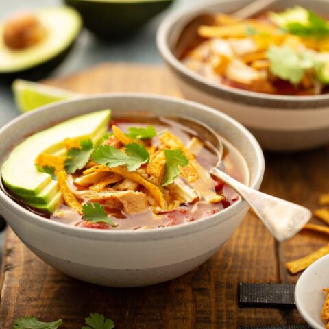 Keto Chicken Tortilla Soup