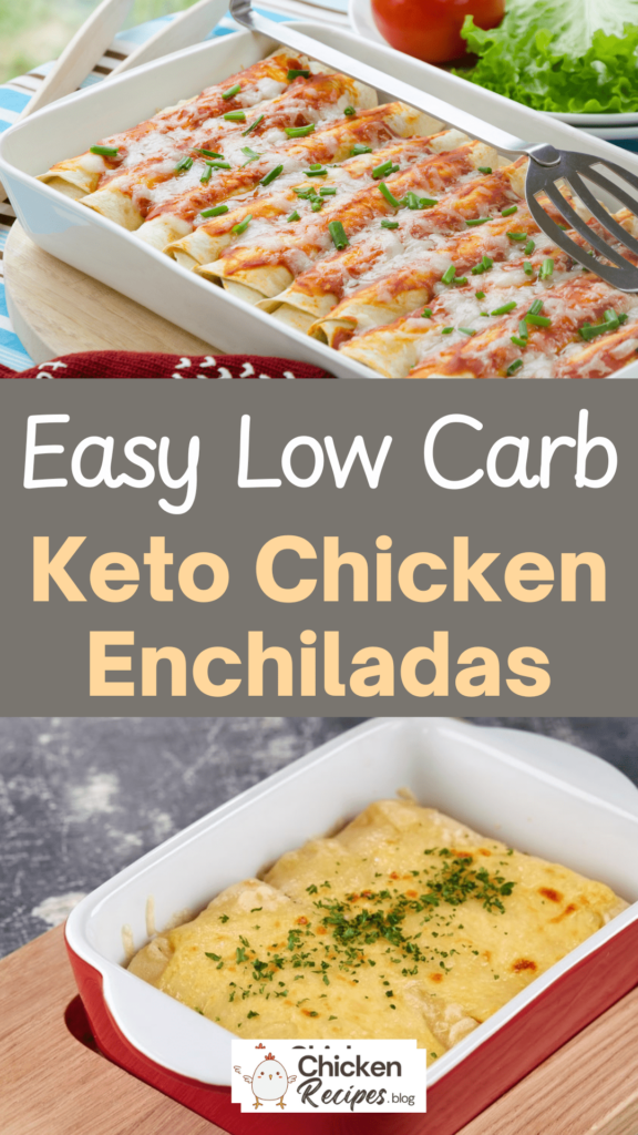 Low Carb Keto Chicken Enchiladas