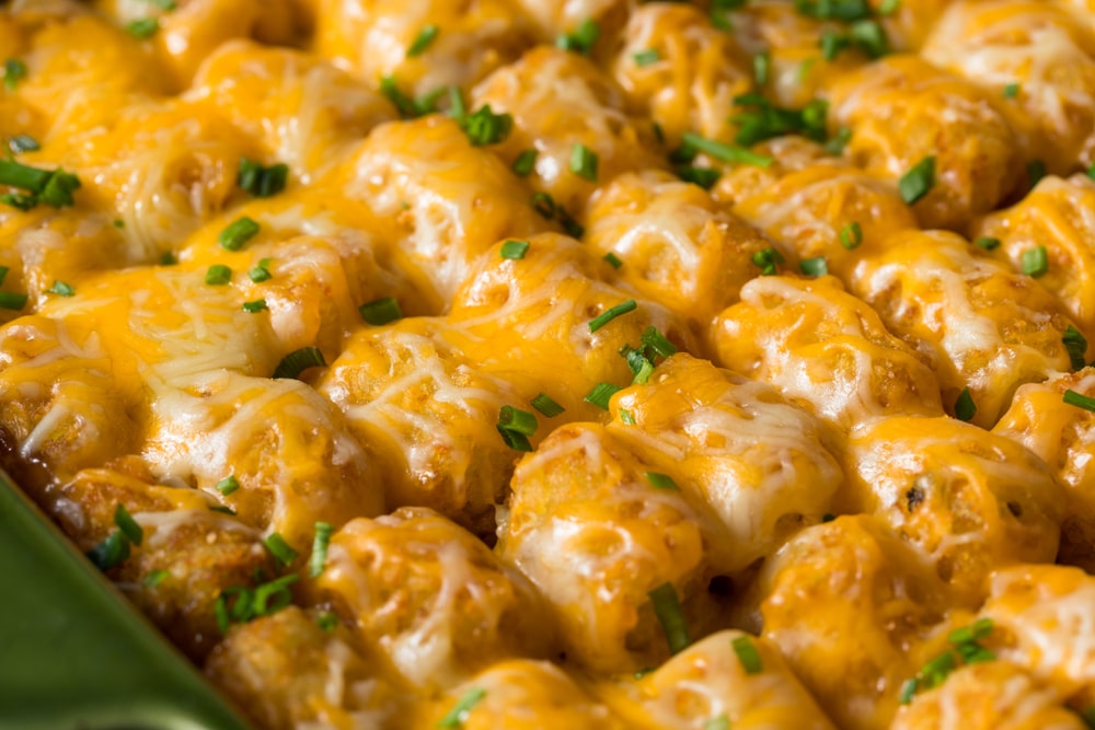 cracked out chicken tater tot casserole