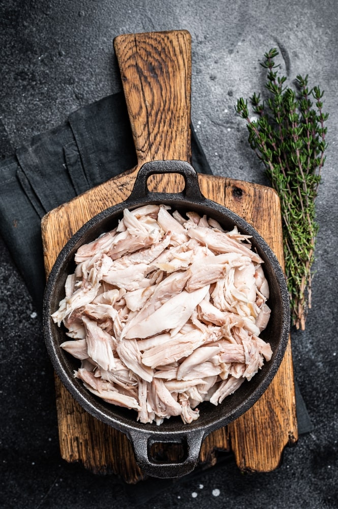 simple Easy Crockpot Shredded Chicken-min