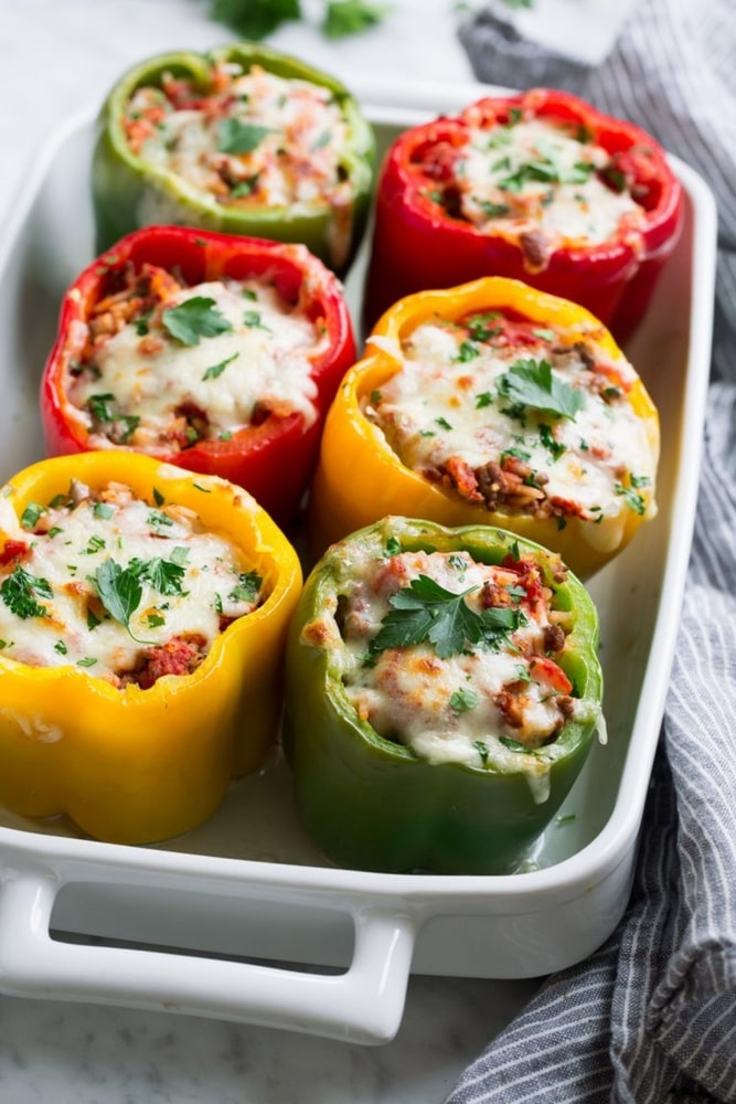 Best keto chicken stuffed peppers