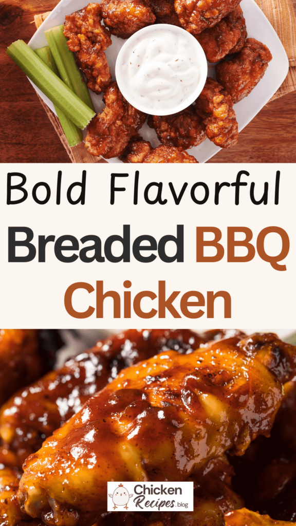 Breaded barbecue chicken