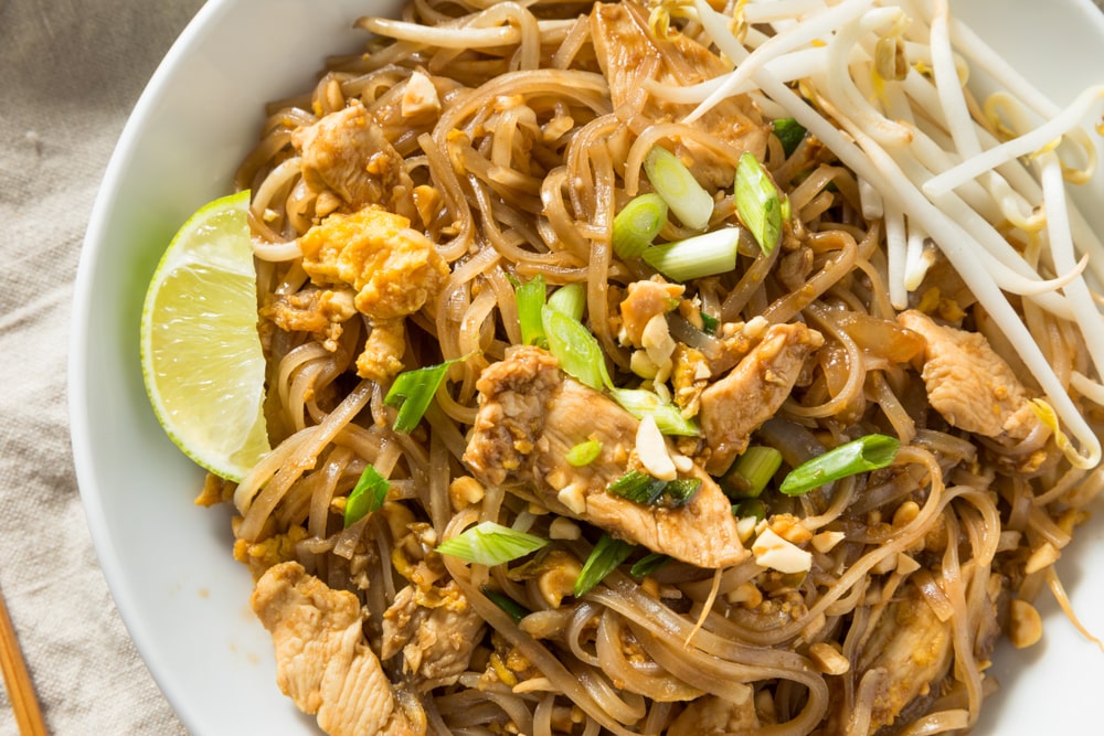 Easy Keto Chicken Pad Thai