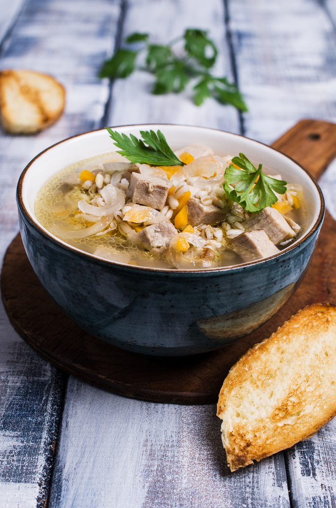 Easy keto chicken soup with rotisserie chicken