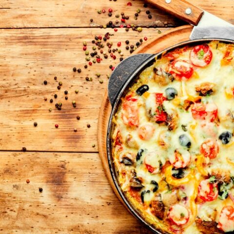 Keto Chicken Pizza Casserole