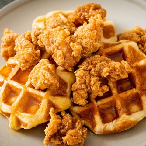 Keto Chicken and Waffles