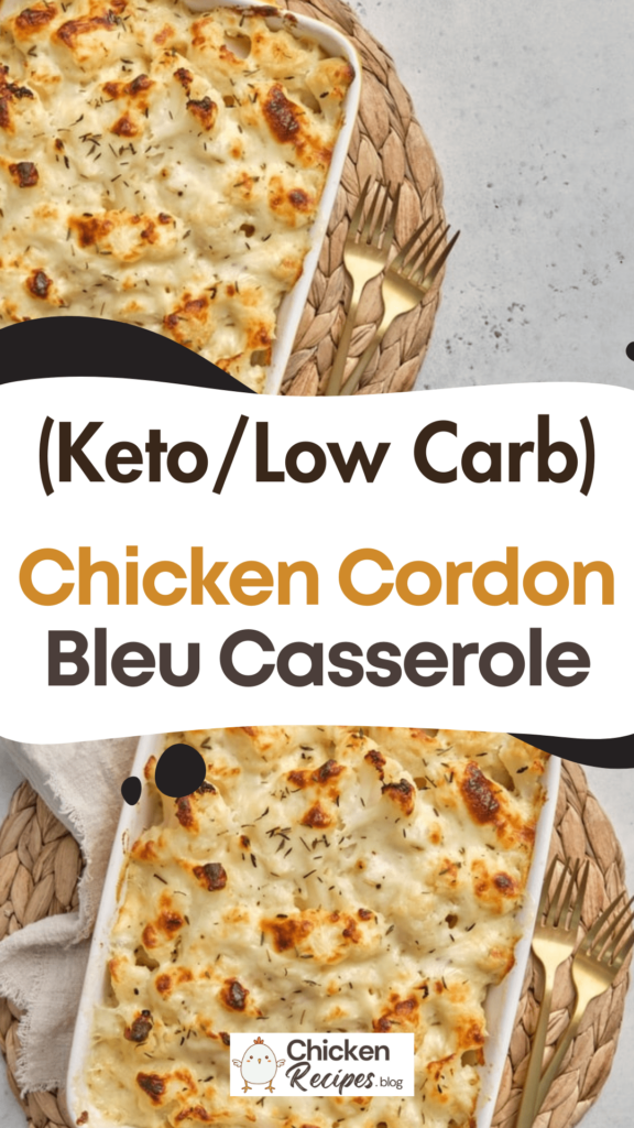 Low carb Keto Chicken Cordon Bleu Casserole