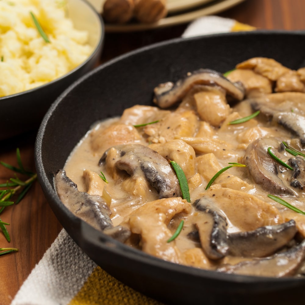 keto chicken and mushroom casserole