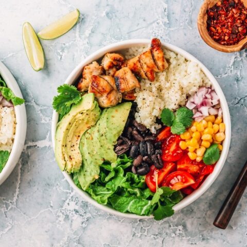 keto chicken bowl