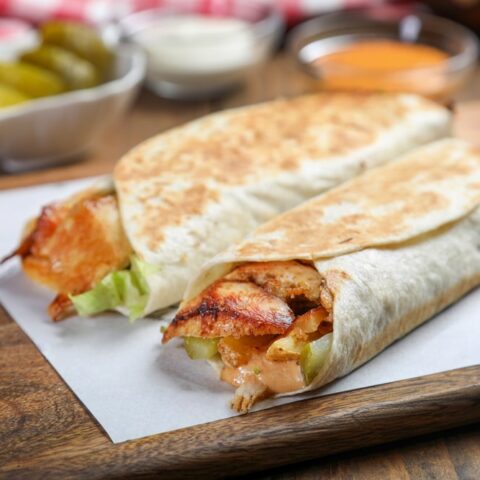 Easy Chicken Shawarma Wraps