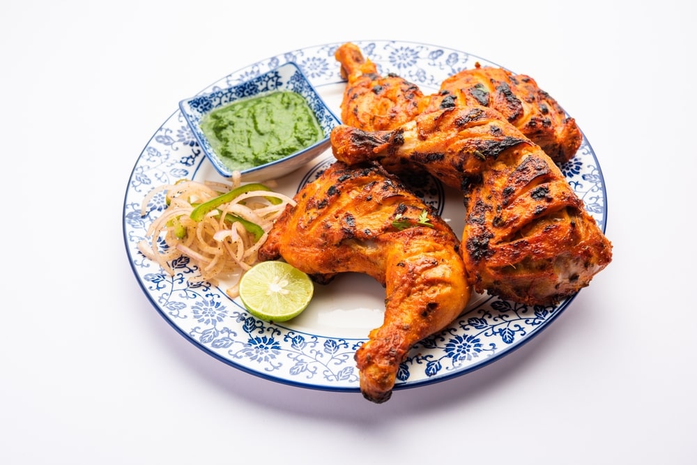 Peruvian Chicken with Green Sauce