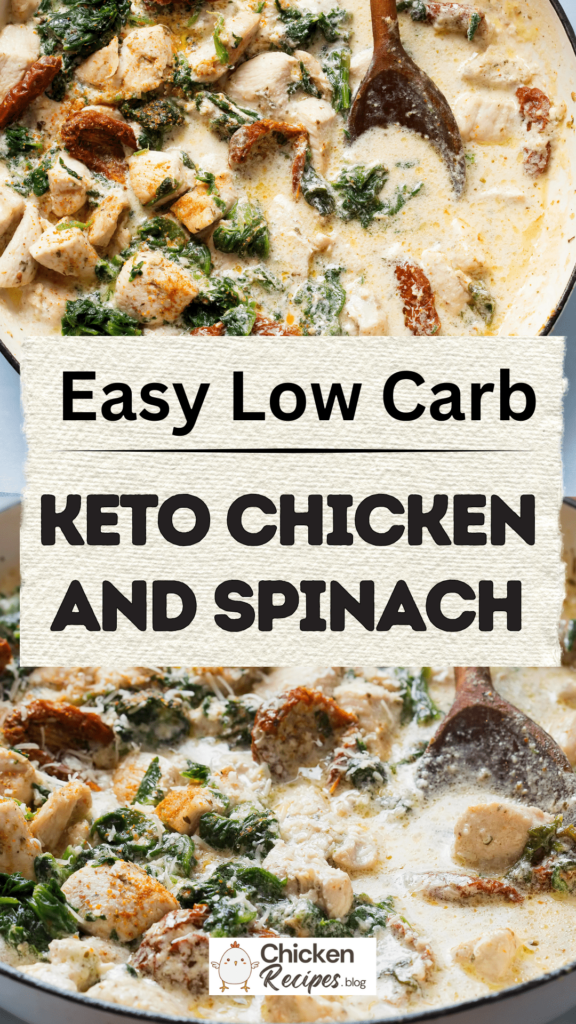 Keto Low Carb Chicken and Spinach