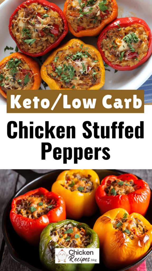 Low Carb Chicken Stuffed Peppers