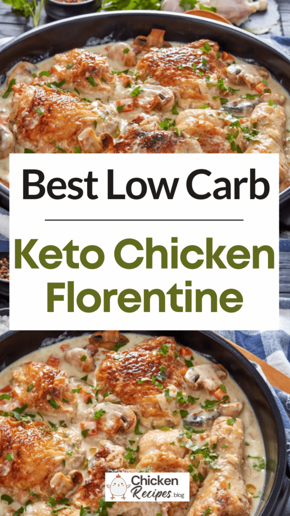 Low carb Keto Chicken Florentine