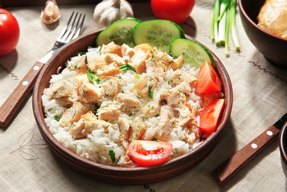 3 Ingredient crockpot chicken and rice