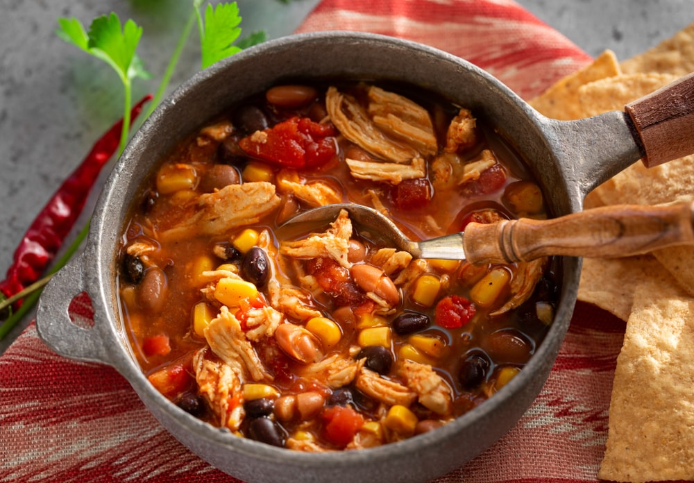 Easy Crockpot Chicken Taco Soup