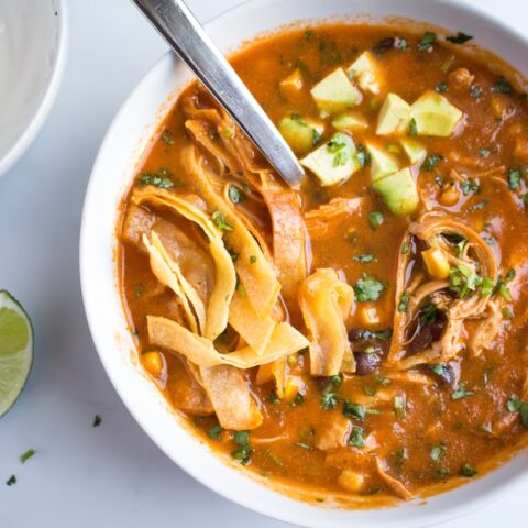 Chicken Crockpot Tortilla Soup