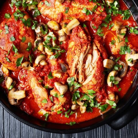 Crockpot Chicken Cacciatore