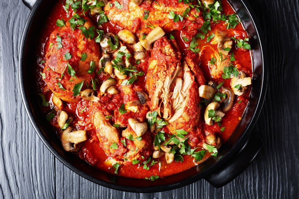 Crockpot Chicken Cacciatore