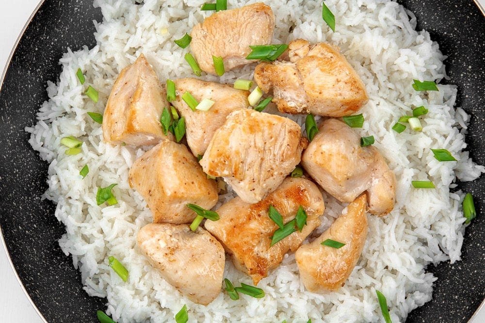 Easy 3 Ingredient crockpot chicken and rice