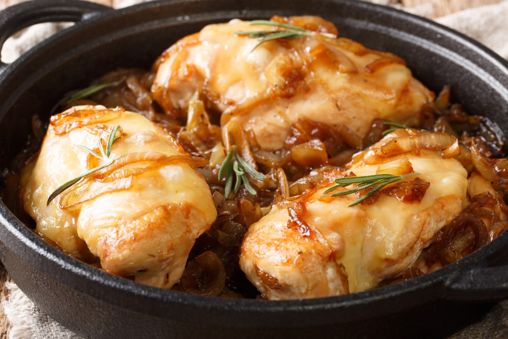 Easy Crock Pot French Onion Chicken