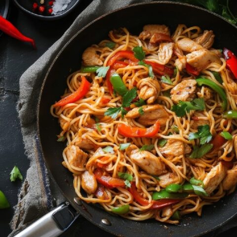 chicken and noodles