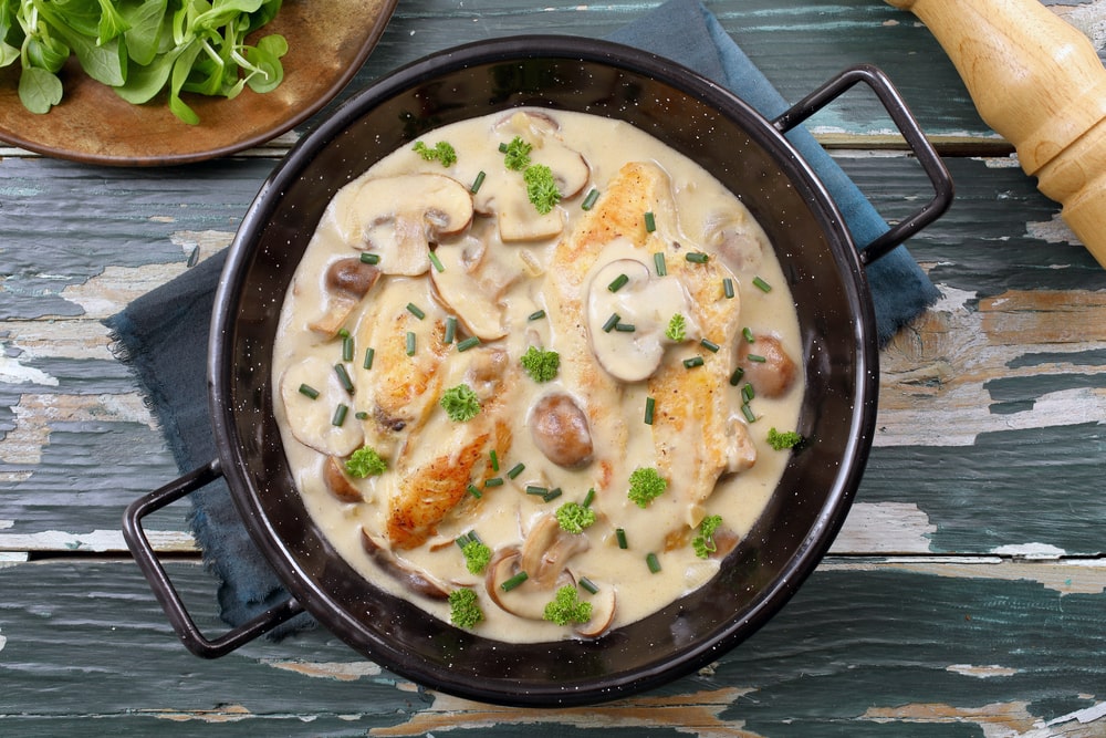 Crockpot Cream of Mushroom Chicken