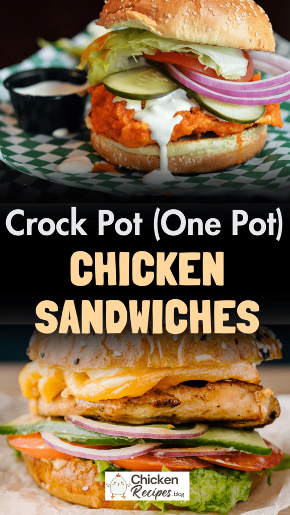 Easy Crockpot Chicken Sandwiches