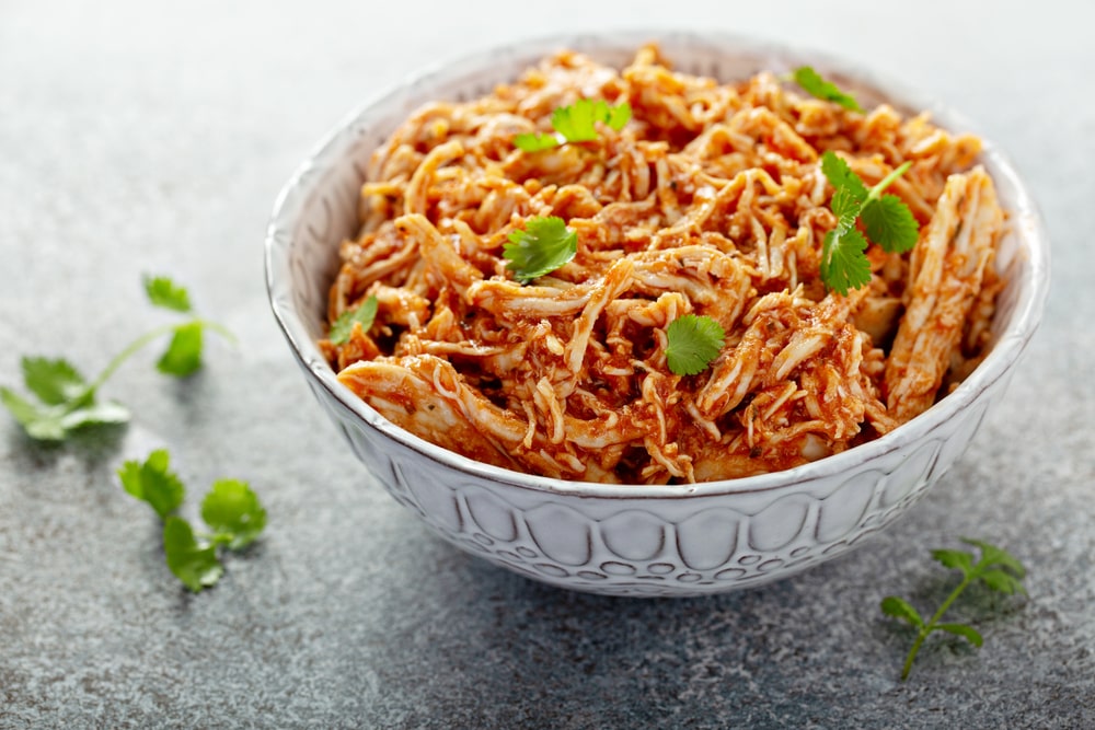 Easy Crockpot Shredded BBQ Chicken