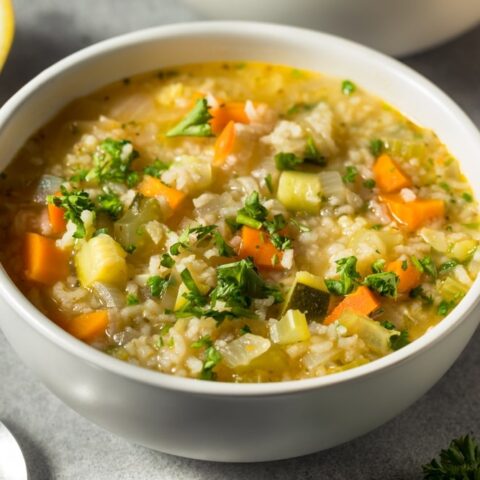 Easy crockpot chicken and rice soup