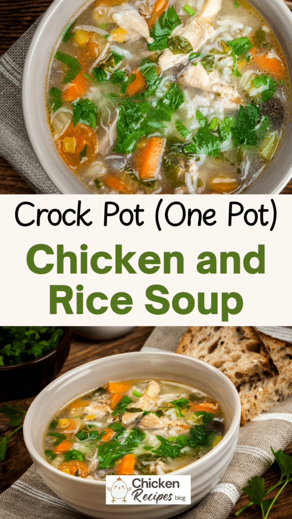 Slow Cooker Chicken and Rice Soup