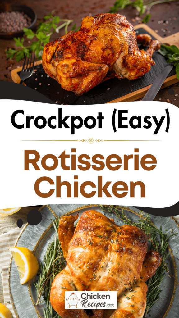 Slow Cooker Crockpot Rotisserie Chicken