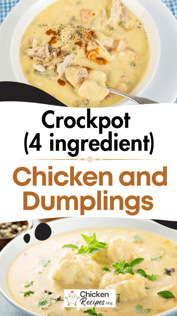 crockpot 4 ingredient chicken and dumplings