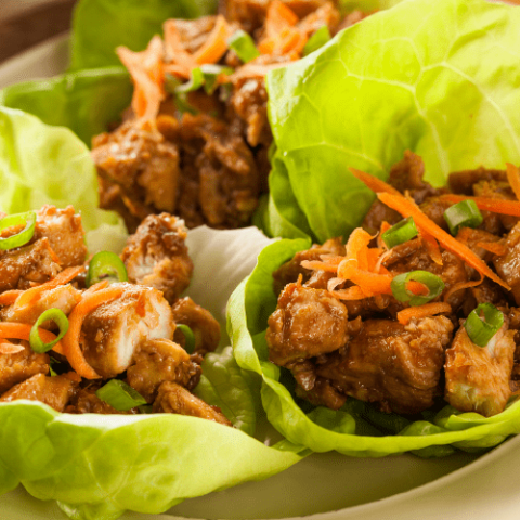 Asian Chicken Lettuce Wraps