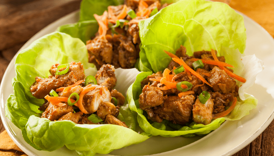 Asian Chicken Lettuce Wraps