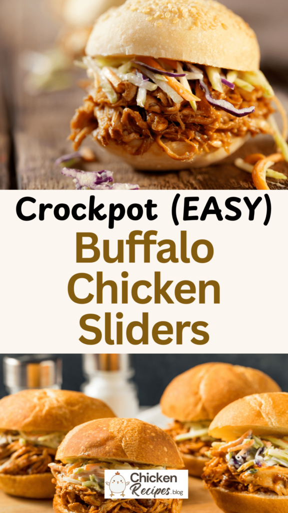 Crockpot Buffalo Chicken Sliders