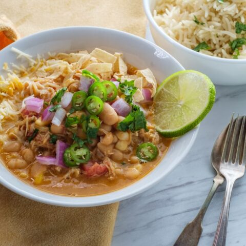 Crockpot Cream Cheese Chicken Chili