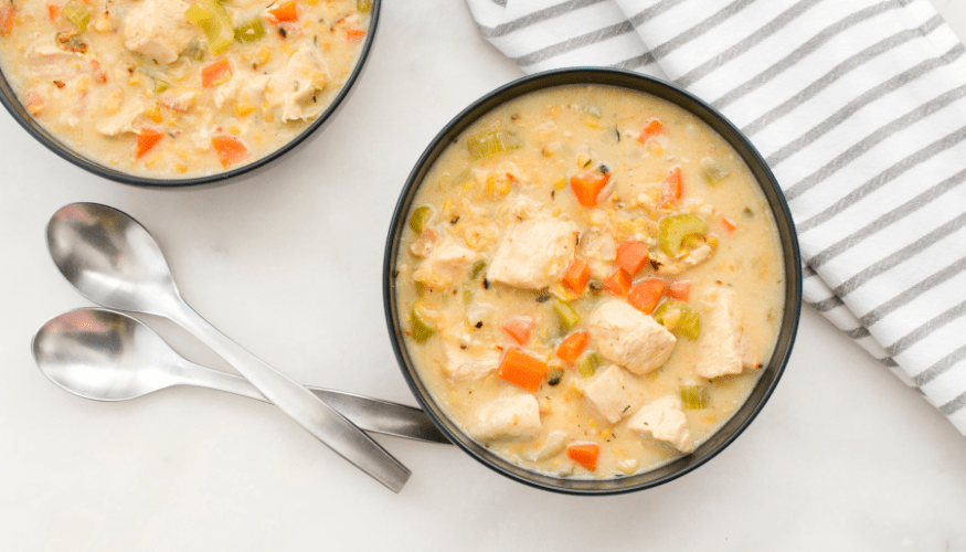 Easy Creamy Chicken Corn Chowder