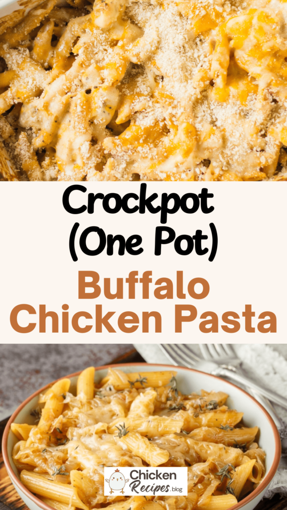 Slow Cooker Crockpot Buffalo Chicken Pasta