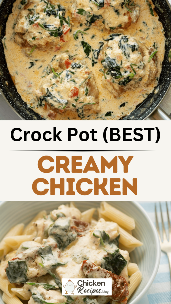 Slow Cooker Crockpot Creamy Chicken