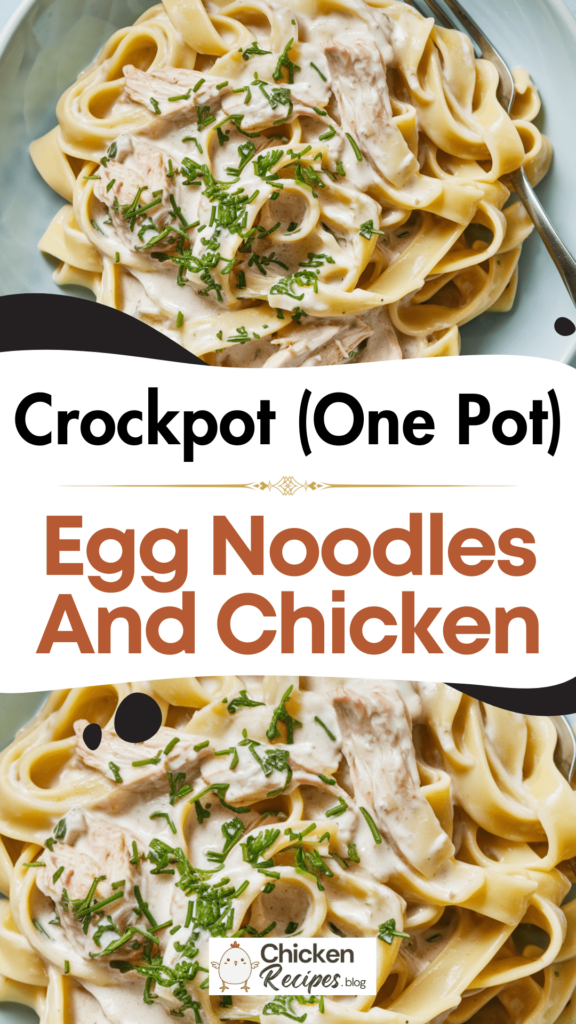 Slow Cooker Crockpot Egg Noodles And Chicken Recipe