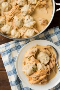 Chicken And Dumplings With Biscuits