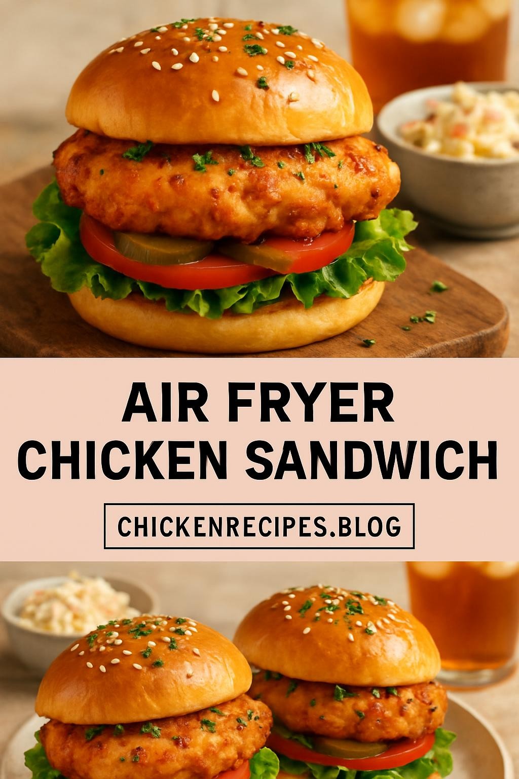 air fryer chicken sandwich