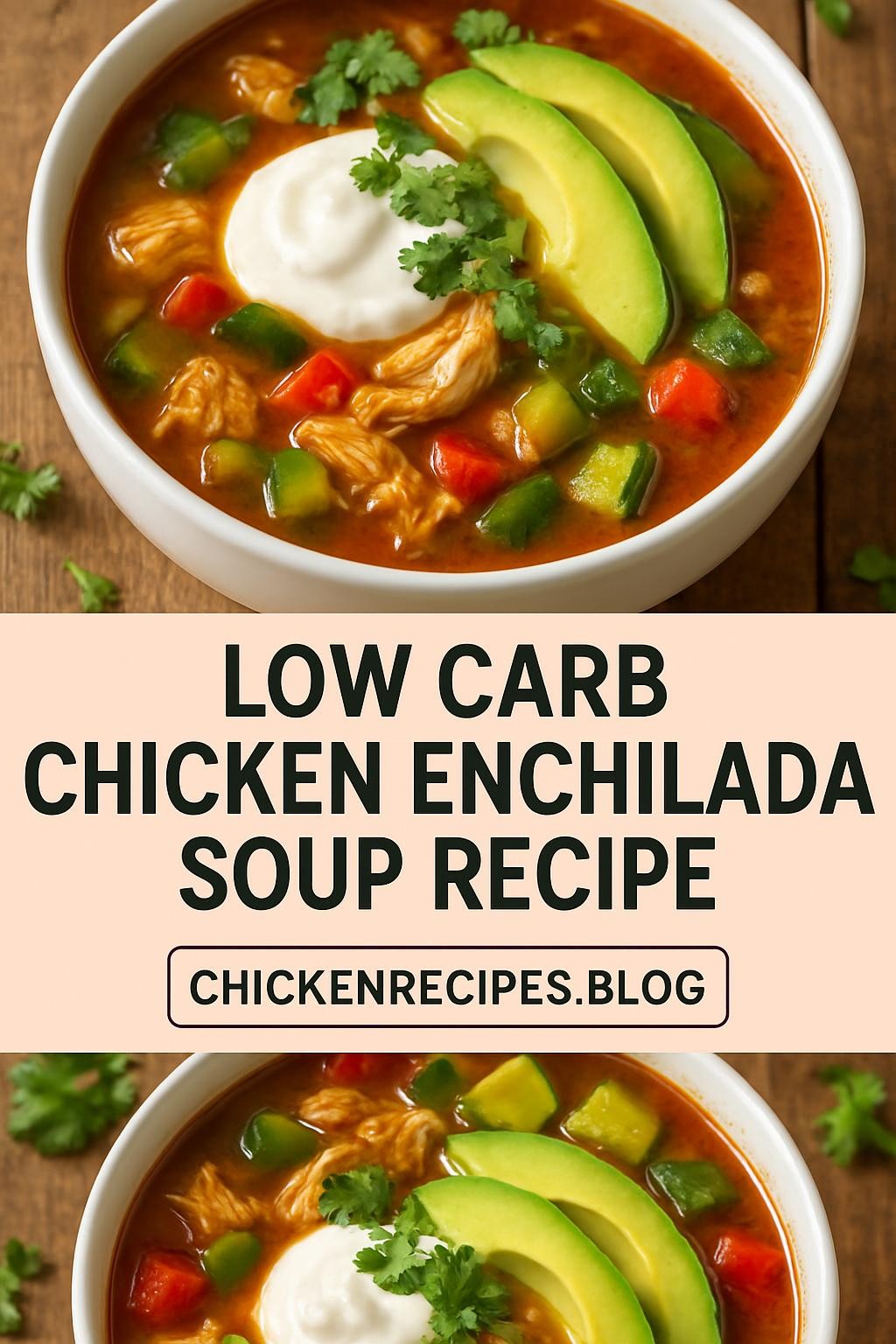 low carb chicken enchilada soup recipe